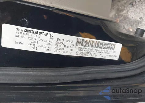 2012 Chrysler Town & Country Touring-L из США, поврежденный, VIN 2C4RC1CG7CR369512